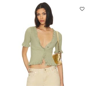 Lovers and friends short sleeve knit cardigan